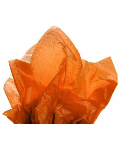 Vloeipapier Oranje - 50x75cm - 17gr - 480 stuks | Zijdepapier - Zijdevloei