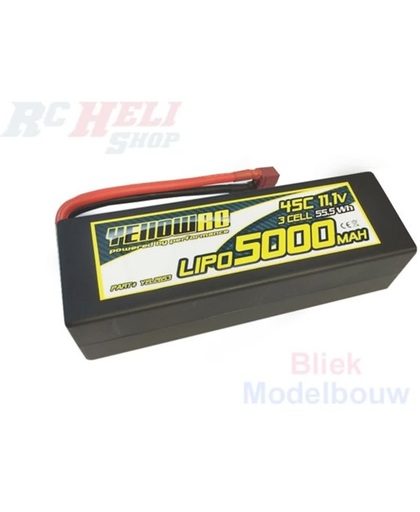 YellowRC LiPo 5000mAh 11,1V 3S45C Hardcase Deans plug