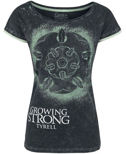 Game of Thrones Tyrell - Growing Strong Girls shirt donkergrijs