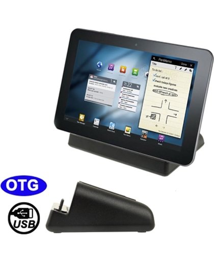 Desktop laad Cradle met Micro USB Sync Data functie voor Samsung Galaxy Tablet PC (P1000 / P1010 / P7500 / P7510 / P7300 / P7100)