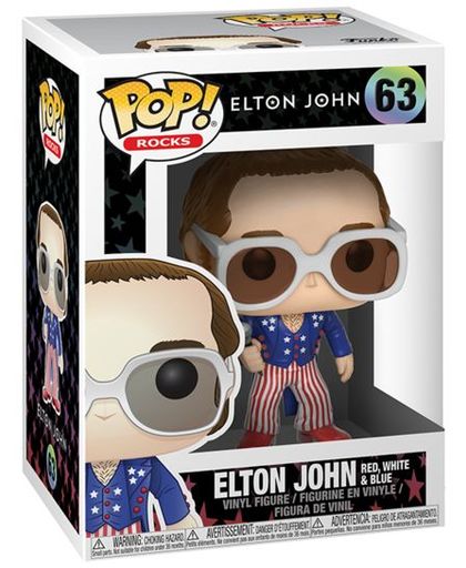 John, Elton Elton John (Red, White and Blue) Vinylfiguur 63 Verzamelfiguur standaard