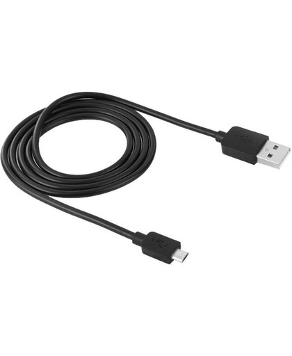 Zware kwaliteit 1Mtr. Samsung USB kabel, zwart, 35 core. 1 jaar garantie op breuk en werking.