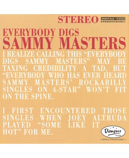 Everybody Digs Sammy Masters