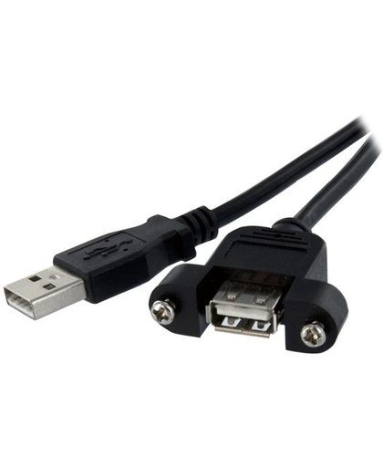 StarTech.com 60 cm lange, op paneel gemonteerde USB-kabel A naar A F/M