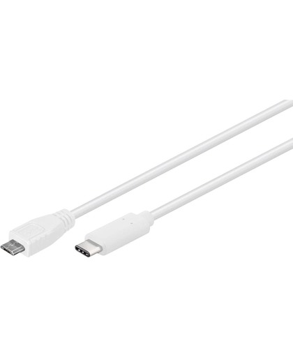 Value USB-C naar USB Micro B kabel - USB2.0 / wit - 2 meter