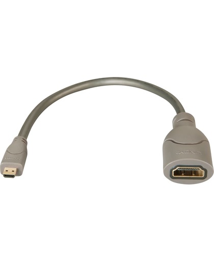 Lindy 41298 HDMI Micro HDMI Grijs kabeladapter/verloopstukje