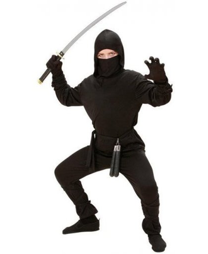 Zwart ninja kostuum voor kinderen