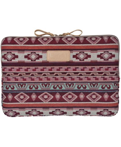Lisen   Laptop Sleeve tot 13 inch   Bohemian Style   Rood/Roze
