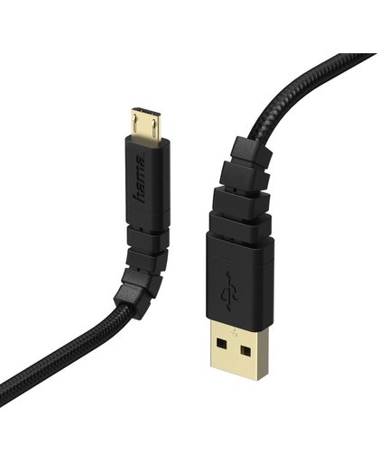 Hama Laad/Synchrokabel Extreme micro USB 1.5m zwart
