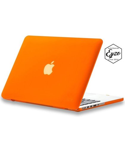 Hardcover Case Voor Apple Macbook Air 11 Inch 2016/2017 (Retina/Touchbar) - Rubber Crystal Hardshell Hard Case Cover Hoes - Laptop Sleeve - Oranje