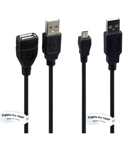 Zware kwaliteit USB kabel laadkabel 2 Mtr. met verlengkabel 2 Mtr. Geschikt voor: Samsung Galaxy S5 Neo G903- S5 Plus- S6 Edge G925- S6 Edge Plus G928- S6 G920- S7 Edge G935- . 58 Copper core oplaadkabel laadsnoer. Robuste datakabel oplaadsnoer tot 3A.