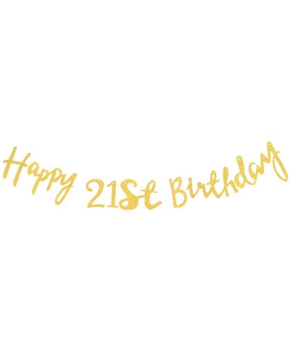 Gouden slinger verjaardag - 21th birthday