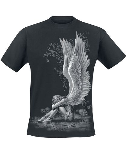Spiral Enslaved Angel T-shirt zwart