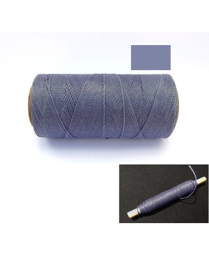 Macrame Koord - Waxed Polyester Cord - LEISTEEN BLAUW / SLATE BLUE - Klos 914 cm - 1mm dik