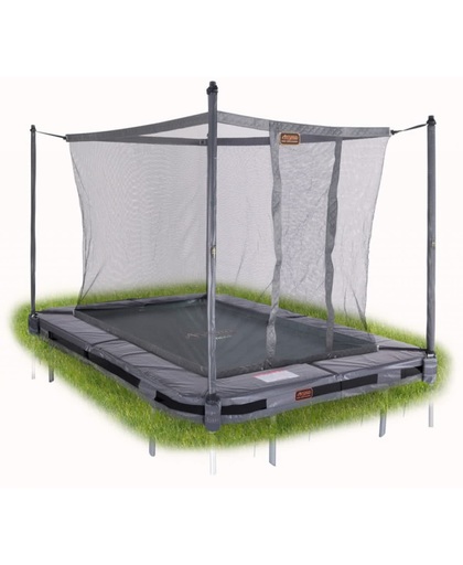 Avyna InGround trampoline PRO-LINE 275x190 (213) Grijs + Avyna Veiligheidsnet