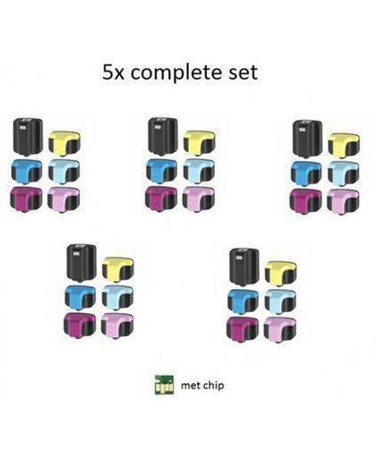 Merkloos – Inktcartridge / Alternatief voor de HP 363 inktcartridges Set zwart & kleuren