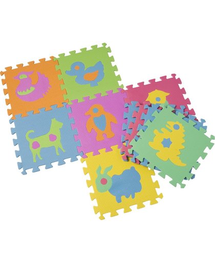 GadgetQounts Puzzelmat - speelmat baby - speelkleed - foam puzzel mat - kinderen - dieren design - 29,5cm x 29,5cm - DisQounts