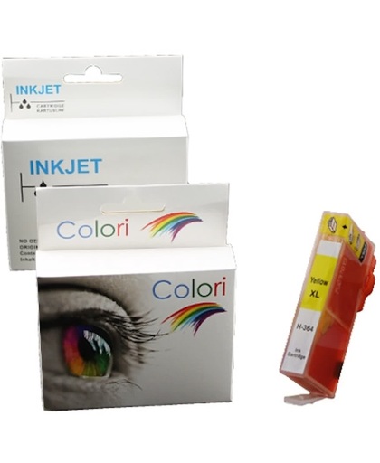 Merkloos   Inktcartridge / Alternatief voor de inkt cartridge voor Hp 364Xl geel|