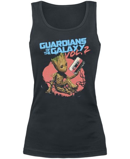 Guardians Of The Galaxy 2 - Groot Tape Girls top zwart