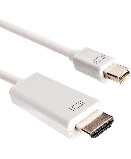 Coretek Mini DisplayPort naar HDMI kabel / wit - 1,8 meter