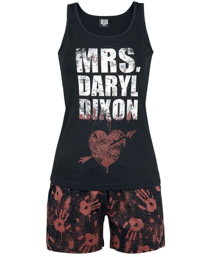 The Walking Dead Mrs. Daryl Dixon Pyjama zwart