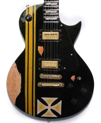 Miniatuur gitaar Metallica James Hatfield Iron Cross