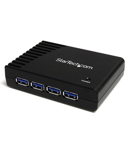 StarTech.com 4-poort SuperSpeed USB 3.0 Hub Zwart hub & concentrator