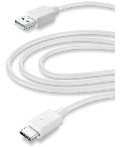 Vivanco 38571 3m USB A USB C Mannelijk Mannelijk Wit USB-kabel