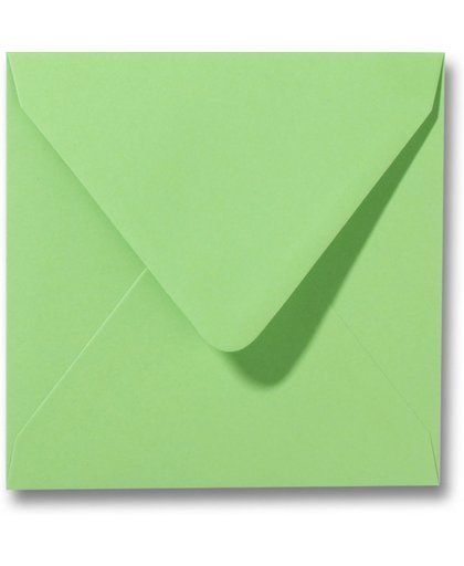 Luxe Enveloppen 14x14 cm Appelgroen (30 stuks)