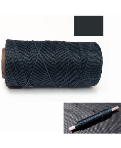 Macrame Koord - Waxed Polyester Cord - GROEN GRIJS / GREEN GREY - Klos 914 cm - 1mm dik