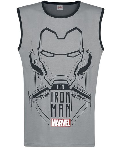 Iron Man I Am Iron Man Tanktop grijs-zwart
