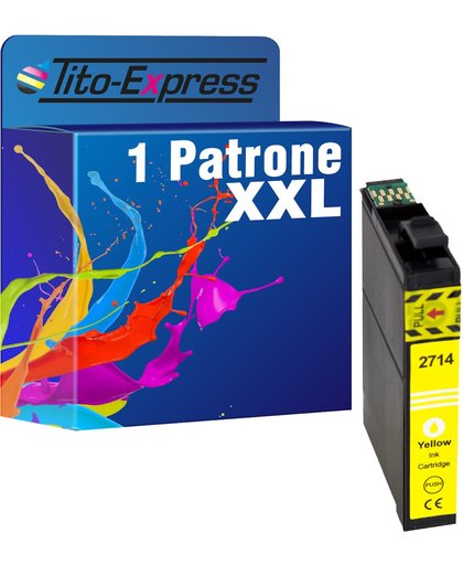 Tito-Express PlatinumSerie PlatinumSerie® 1 inktpatroon voor TE2714 TE-27 XL compatibel met Epson Yellow