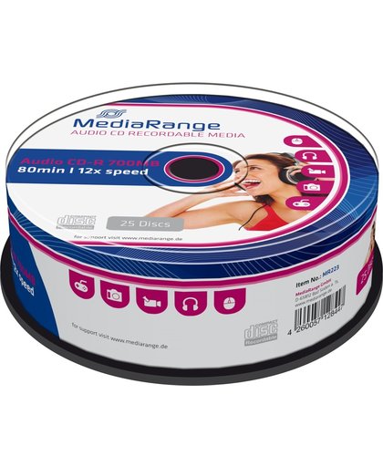 MediaRange MR223 CD-R 700MB 25stuk(s) lege cd