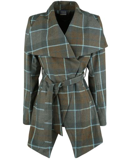 Outlander Mackenzie Tartan Belted Wrap Coat Girls lange jas meerkleurig