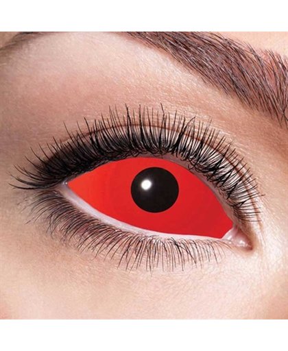 Sclera red eye lenzen (6mnd)