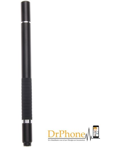 DrPhone - 2 in 1 Universele Stylus Pen Precision Disc Capacitief Dot Pro Fine Point Touch Capaciteit Pen - Zwart