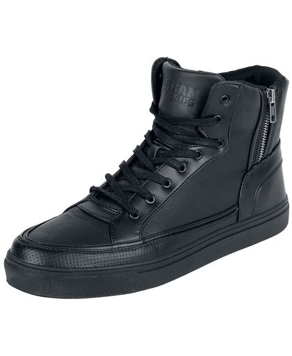Urban Classics Zipper High Top Shoe Sneakers zwart
