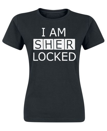 Sherlock I Am Sherlocked Girls shirt zwart