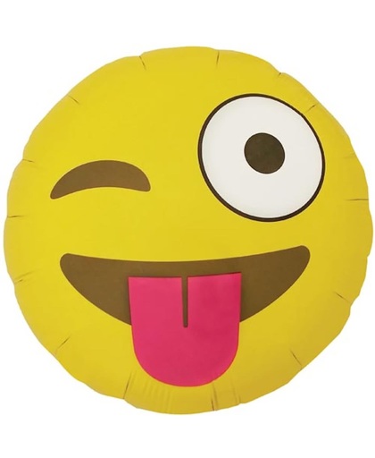 Folieballon Emoji Winking (46cm)