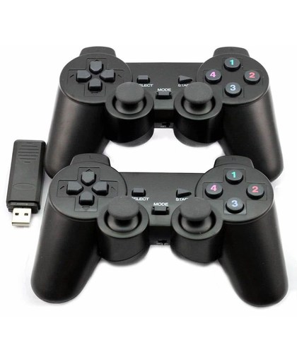 Usb PS3 Controller Twins Wireless Dual Vibration Gamepad Voor Pc 2.4 ghz
