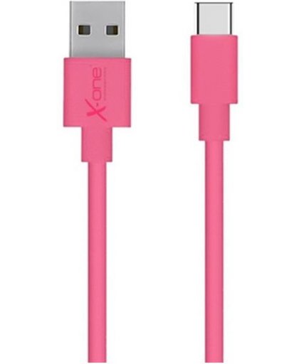 Kabel USB naar 2.0 naar USB C Ref. 101172 | Fuchsia