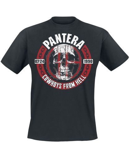 Pantera Skull Circle T-shirt zwart