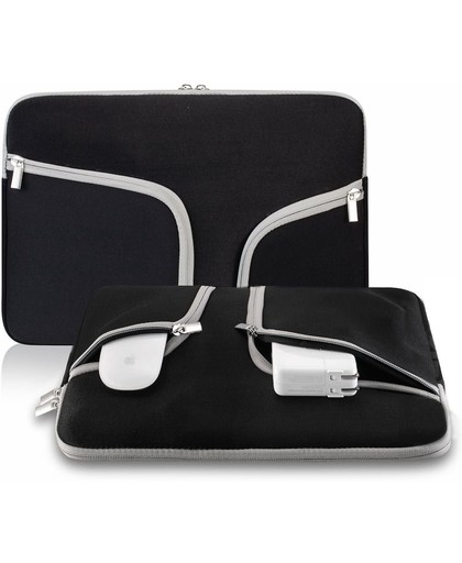 Xssive Macbook Sleeve Voor MacBook Pro 13 / MacBook Retina 13 inch - Laptoptas - Laptop Sleeve met rits - Zwart