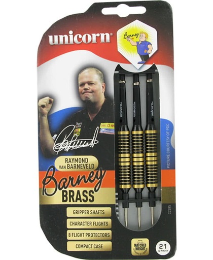 Unicorn Raymond van Barneveld dartpijlen Brass - Black 23 gram