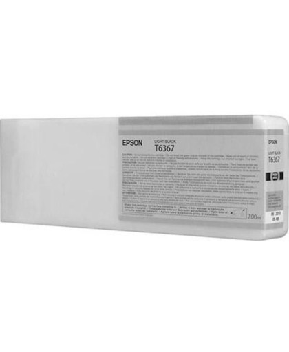 Epson inktpatroon Light Black T636700 UltraChrome HDR 700 ml inktcartridge