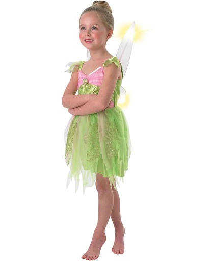 Lichtgevend Tinkerbell™ kostuum voor meisjes - Verkleedkleding - 98/104