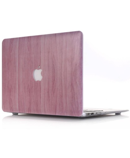 Hardcase houtlook roze hoes MacBook Pro Retina 15 inch