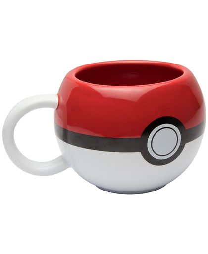 Pokémon Pokeball 3D Mok rood-wit