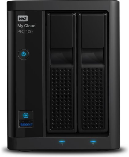 Western Digital My Cloud PR2100 3.5 Inch 2 bay My Cloud Pro series NAS, 4TB, Zwart