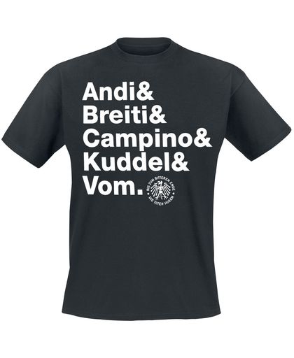 Toten Hosen, Die Andi, Breiti, Campino, Kuddel & Vom T-shirt zwart